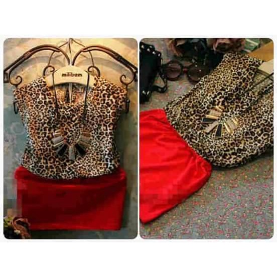 Dress Sepan Leopard Anak Perempuan Impor ukuran 2-4tahun