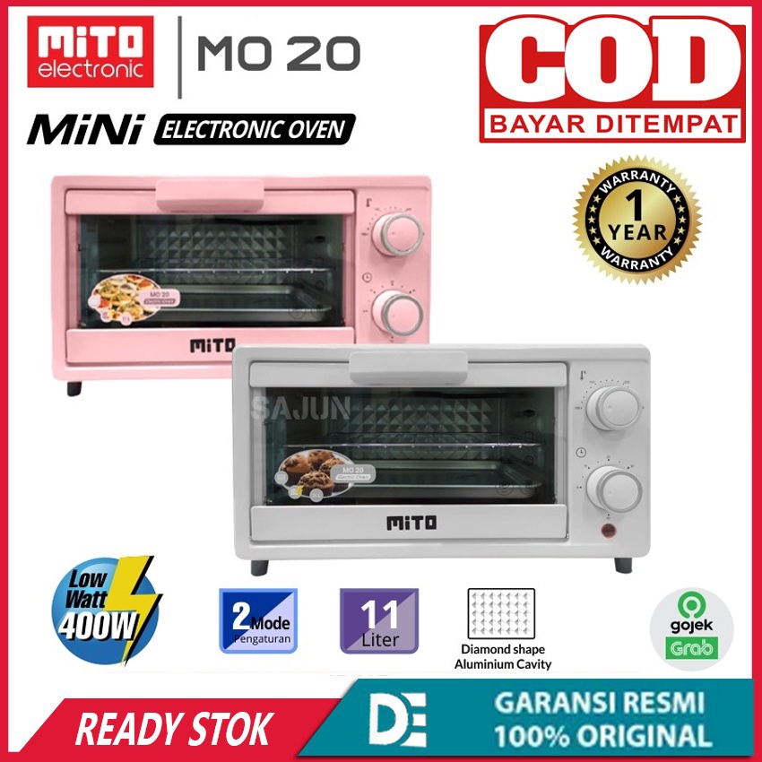 OVEN LISTRIK MITO MO20 KAPASITAS 11 LITER MINI OVEN