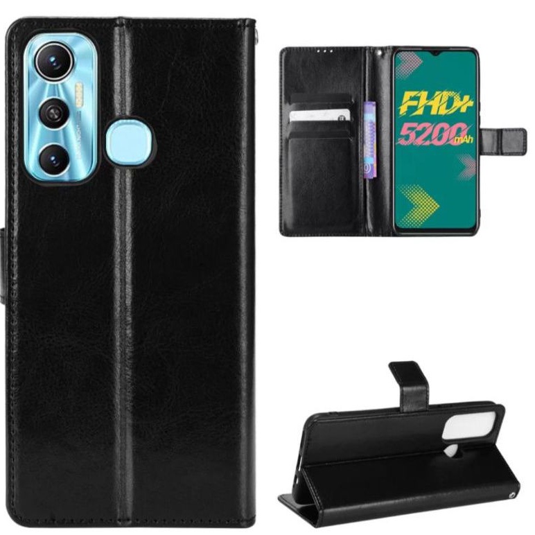 INFINIX HOT 11 Case Flip Cover Case Leather Wallet Sarung Infinix Hot 11.