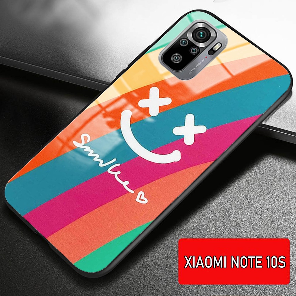 Softcase Glass Kaca XIAOMI REDMI NOTE 10 S - Casing HP XIAOMI REDMI NOTE 10 S [ S24].