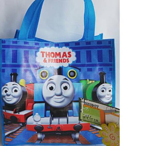 

❆ 12pcs Souvenir ultah anak / tas ultah tenteng thomas ♪