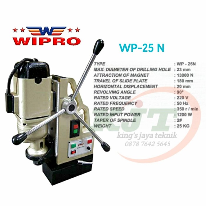 MAGNETIC DRILL WP-25N WIPRO 23 MM
