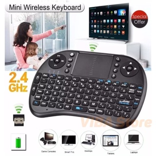 Mini Keyboard i8 Wireless Touchpad Mouse Rechargeable