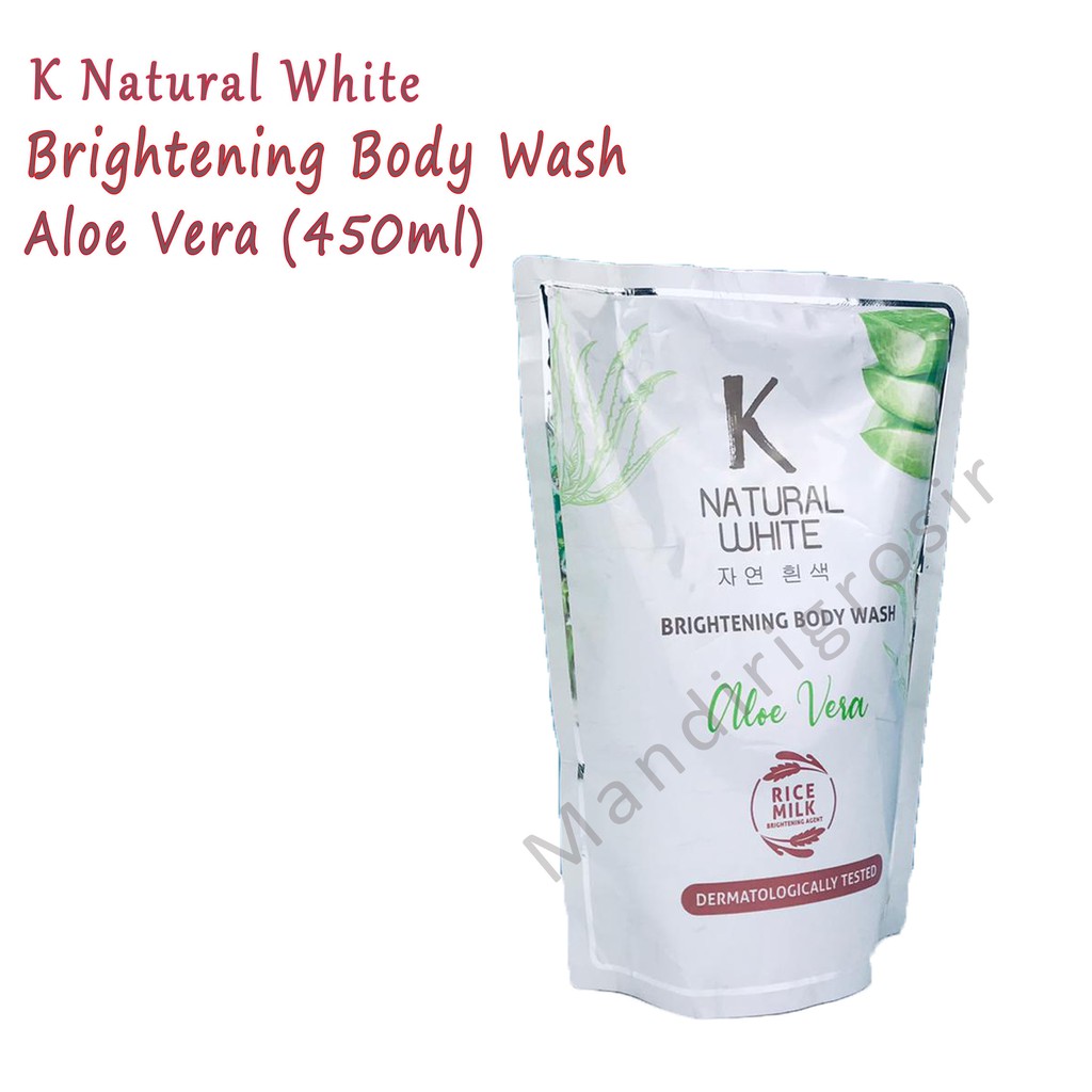 Brightening Body wash*K Natural White*Sabun cair*Aloe Vera