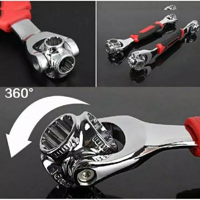 Kunci Pas Multifungsi 48 In 1 Tiger Wrench Kunci Universal Kunci Inggris Kunci Shock 8 In 1