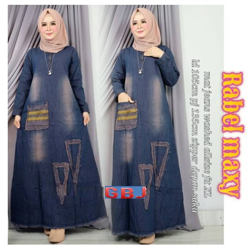 RABEL MAXI JEANS SHOFIYA GROSIR BAJU MURAH SOLO GBM