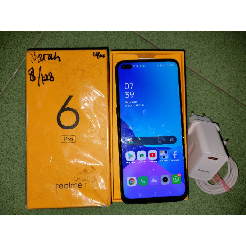 Realme 6 Pro 8/128 Bekas Rasa Baru