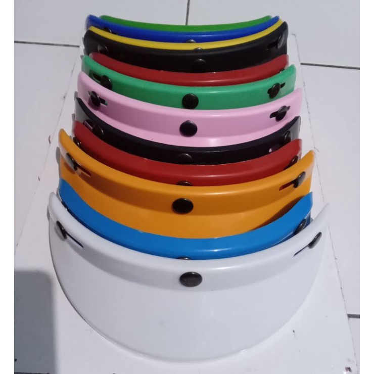 PET TOPI PENDEK WARNA /PET HELM BOGO RETRO PENDEK