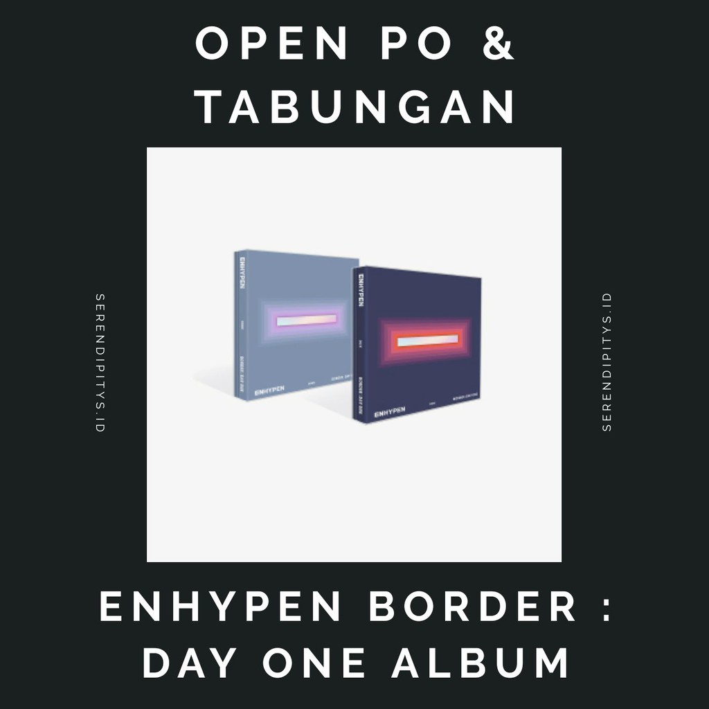 PO ENHYPEN BORDER : DAY ONE ALBUM WEVERSE KTOWN4U DEBUT ALBUM FULLSET SEALED