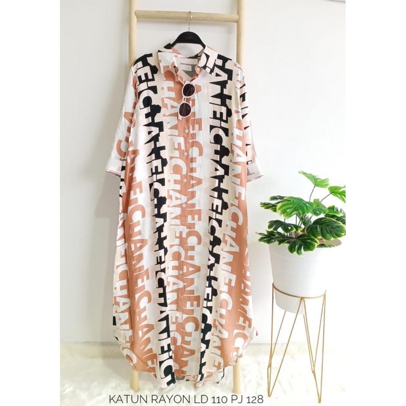 TUNIK KATUN RAYON MOTIF WARNA