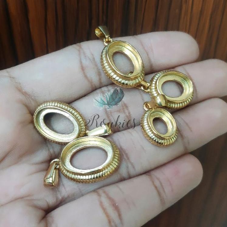 C1Q9 Ikatan/ Emban Liontin Titanium Tanam Warna  Ready