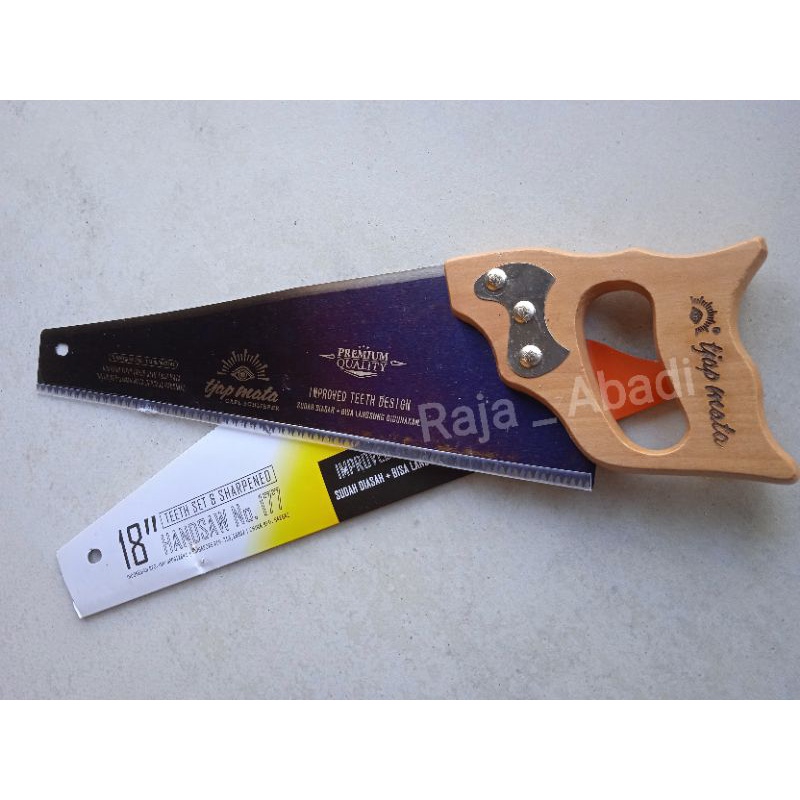 GERGAJI TJAP MATA LANGSUNG SIAP PAKAI - gergaji / graji / pemotong kayu cap mata