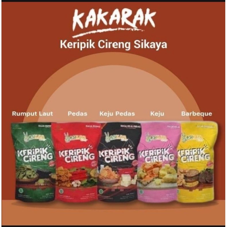 

Keripik Cireng Sikaya Aneka Rasa - Kakarak Food 55 gr