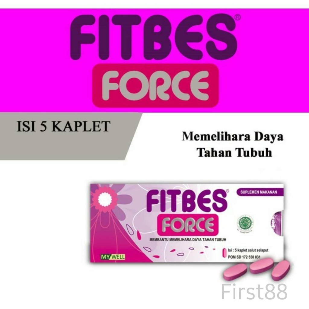 Fitbes force 1 strip isi 5 kaplet / vitamin daya tahan tubuh