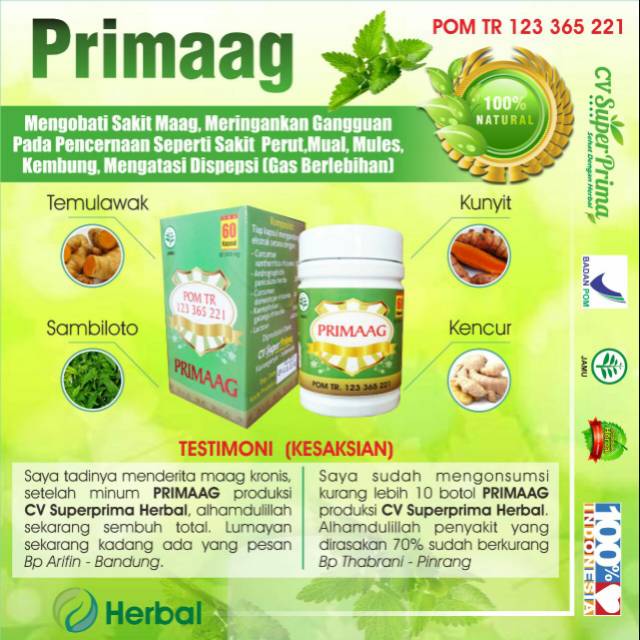 OBAT HERBAL MAAG KRONIS
