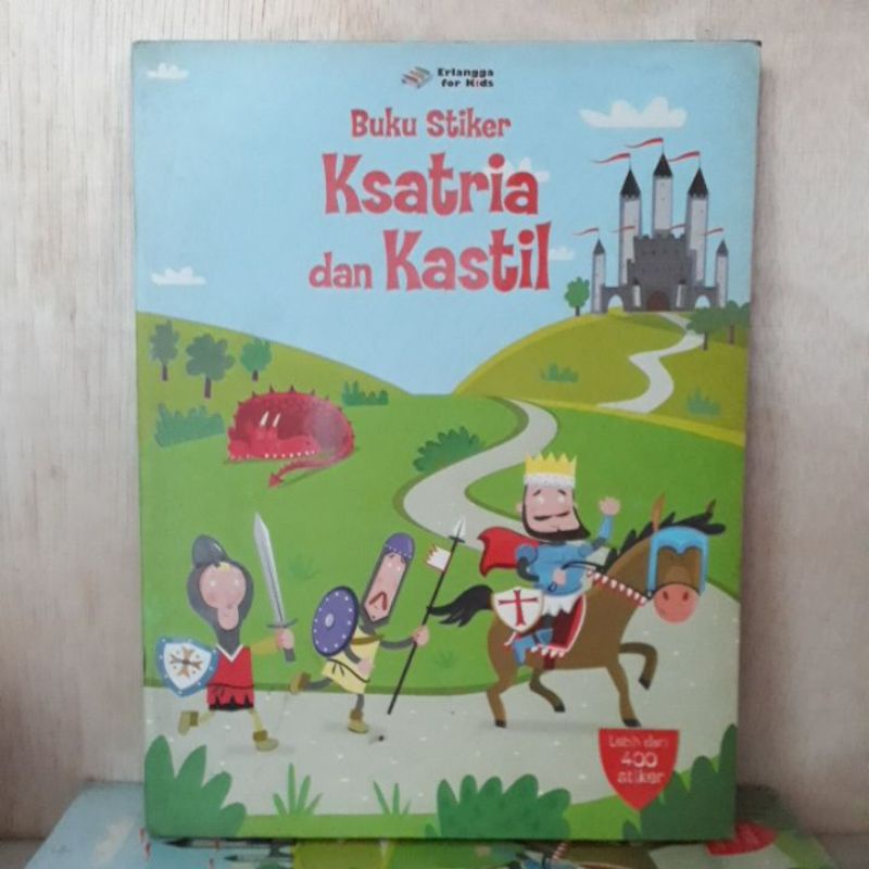Buku Keterampilan Anak - Buku Stiker Ksatria dan Kastil (Lebih dari 400 Stiker)