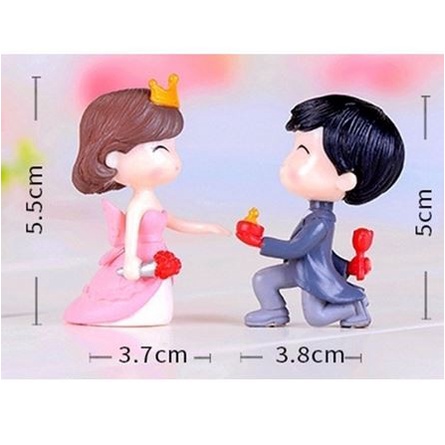 Miniature Lover Figures - Lovers Couple Figurines #34 (2pcs)