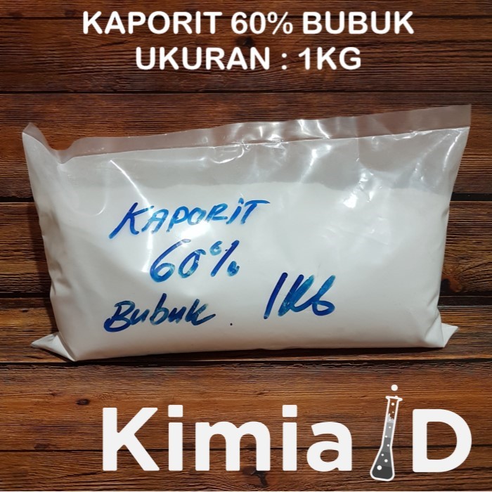 Kaporit Bubuk 60% - 1Kg - Kaporit Tjiwi Kimia - Pembersih Saluran Air Kolam Renang Bak Mandi