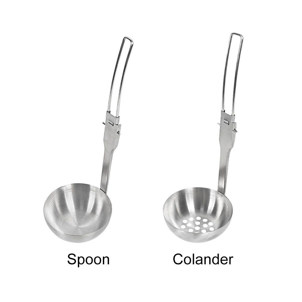 Sendok Lipat Nanas Peralatan Masak Outdoor Foldable Colander