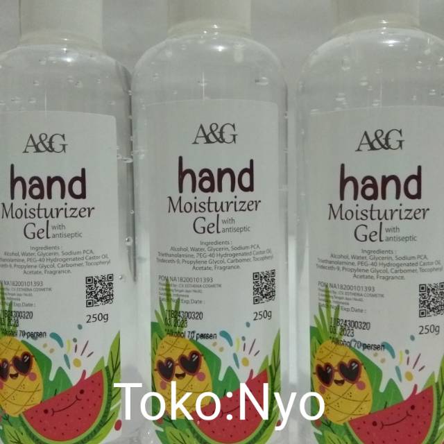 A&amp;G Hand Sanitizer ( BPOM) 250 G