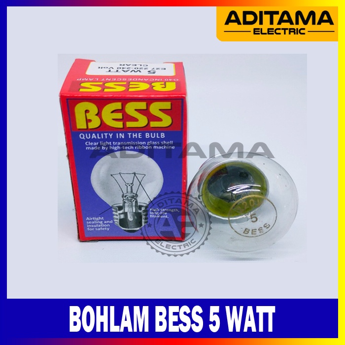 LAMPU BOHLAM BESS 5 WATT 5W / LAMPU PIJAR BESS 5W 5WATT