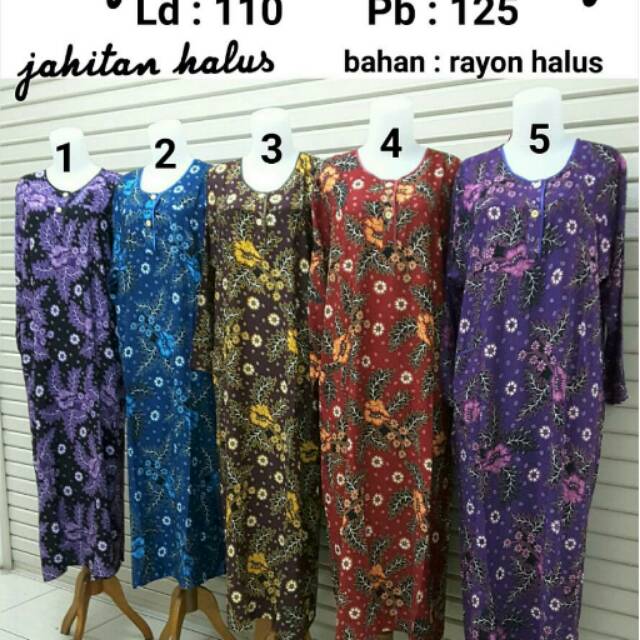 Baju daster gamis ibu hamil dan menyusui, long dress batik ibu hamil