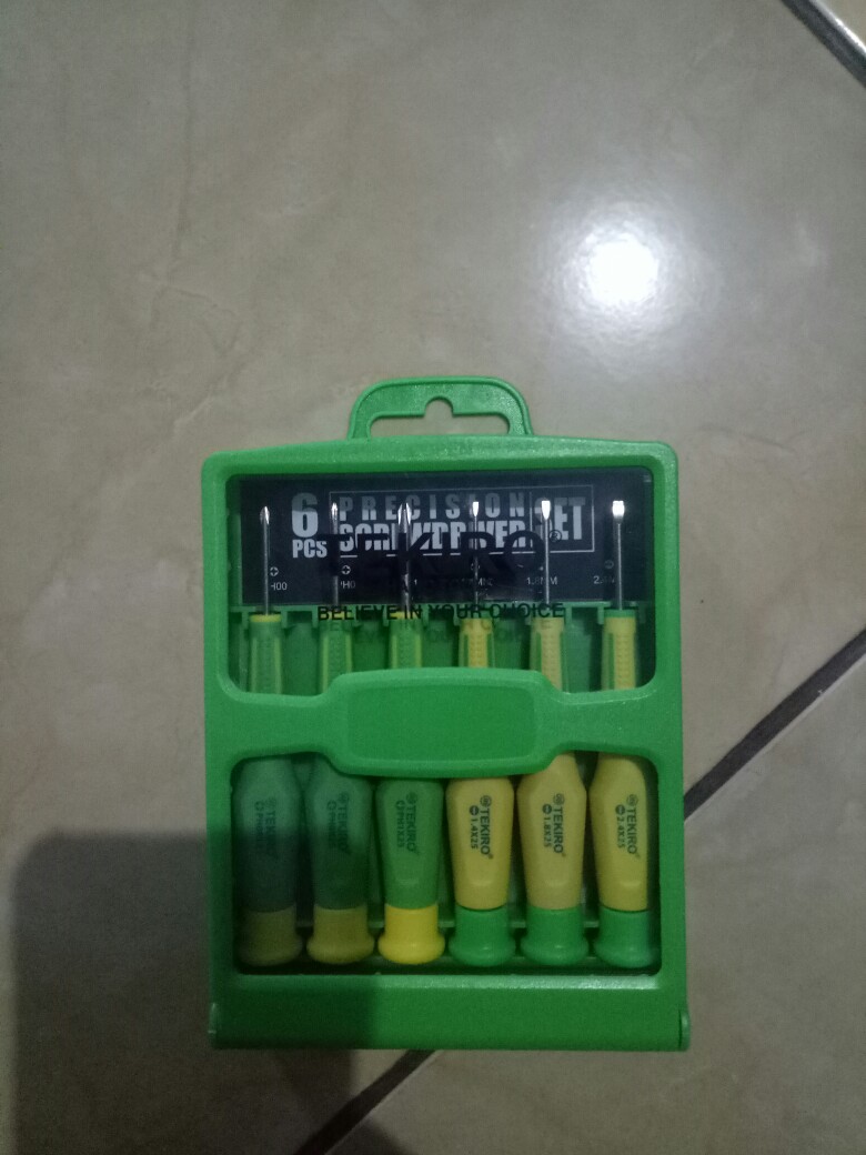 Tekiro Obeng Presisi Kaca Mata/hp/jam - Precision Srewdriver Set 6 Pcs