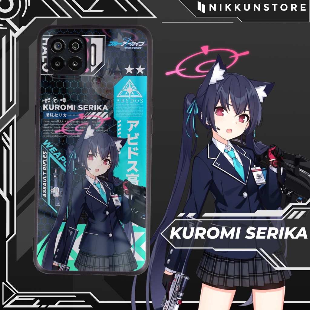 Costum Phone Case Kuromi Serika Blue Archive