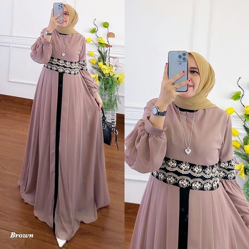 Safia Gamis Ceruty / Gamis Ceruty Babydoll / Gamis Ceruty Polos / Gamis Ceruty Jumbo / Dress Muslimah Ceruty / Dress Muslimah Ceruty Babydoll Terbaru 2022 / Gamis Lebaran 2023 / Gamis muslimah Kekinian / Gamis Lebaran Terbaru / Dress Wanita Terbaru