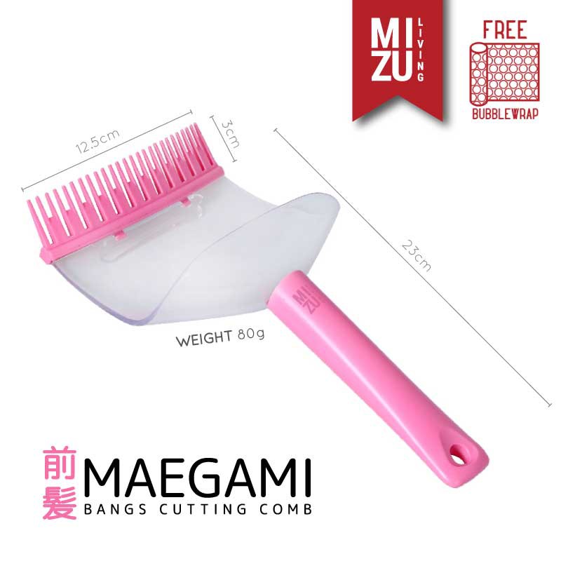 MAEGAMI Bangs Cutting Comb Alat Bantu Potong Poni Sisir Gunting Rambut Poni Trim Face Shield Tools