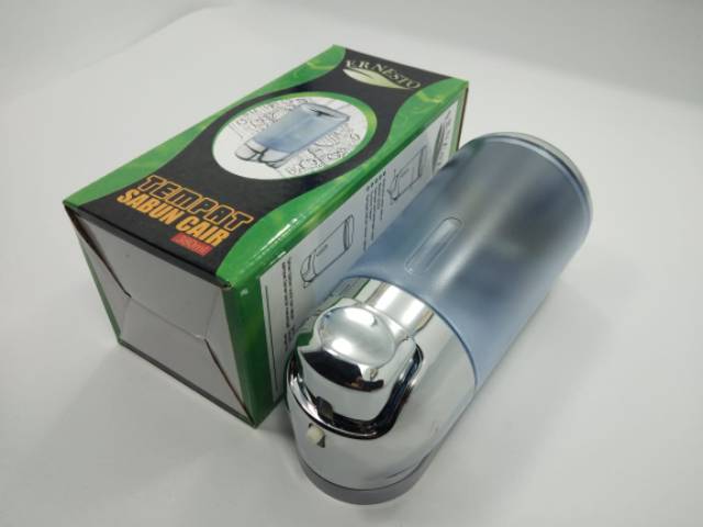 TEMPAT SABUN CAIR SINGLE TEKAN PENCET CHROME ERNESTO/DISPENSER SHOAP TEKAN PENCET 380ML