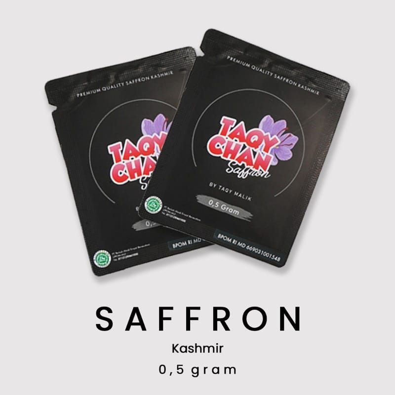 TAQYCHAN SAFFRON ORIGINAL 0,5GR / SAFFRON KASHMIR ORIGINAL FREE ONGKIR / TAQYCHAN SAFFRON ORIGINAL DISTRIBUTOR BEKASI