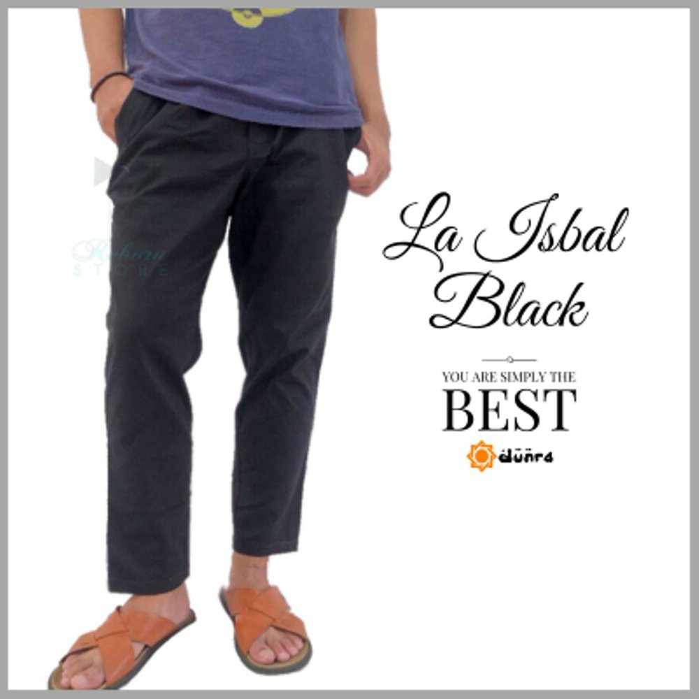 NEW Celana Syari Pria Laa Isbal Sirwal Tali Karet Celana Keren