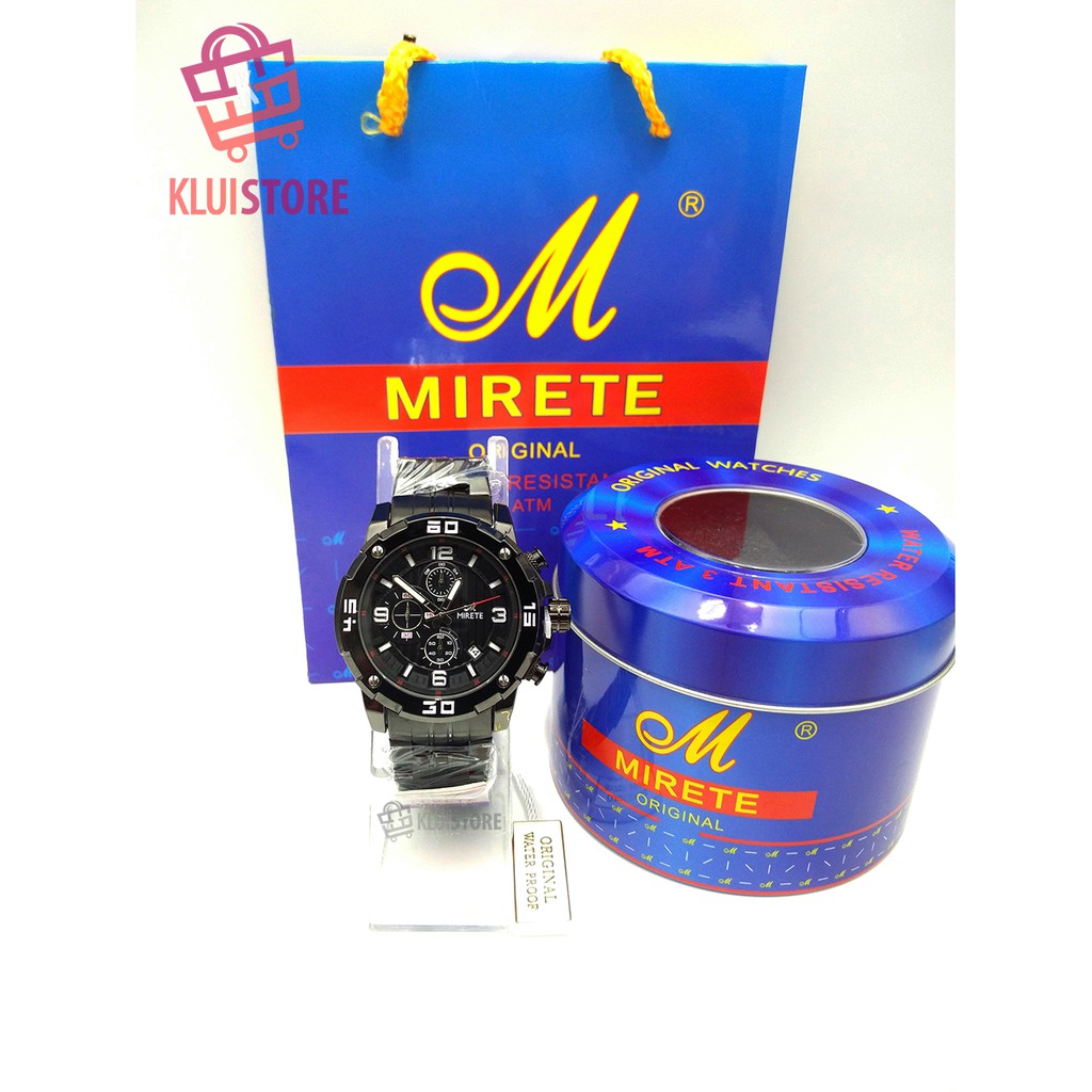 JAM TANGAN PRIA MIRETE 8505 A CHRONO AKTIF ORIGINAL 100%