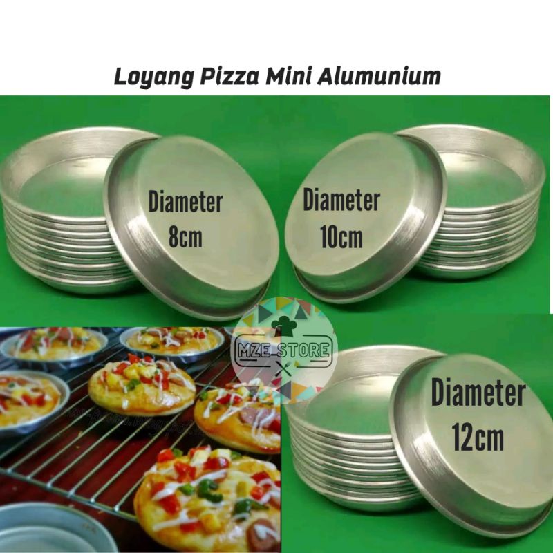 12 PCS LOYANG BOLU LIPAT/ PIZZA ALUMUNIUM TEBAL MURAH