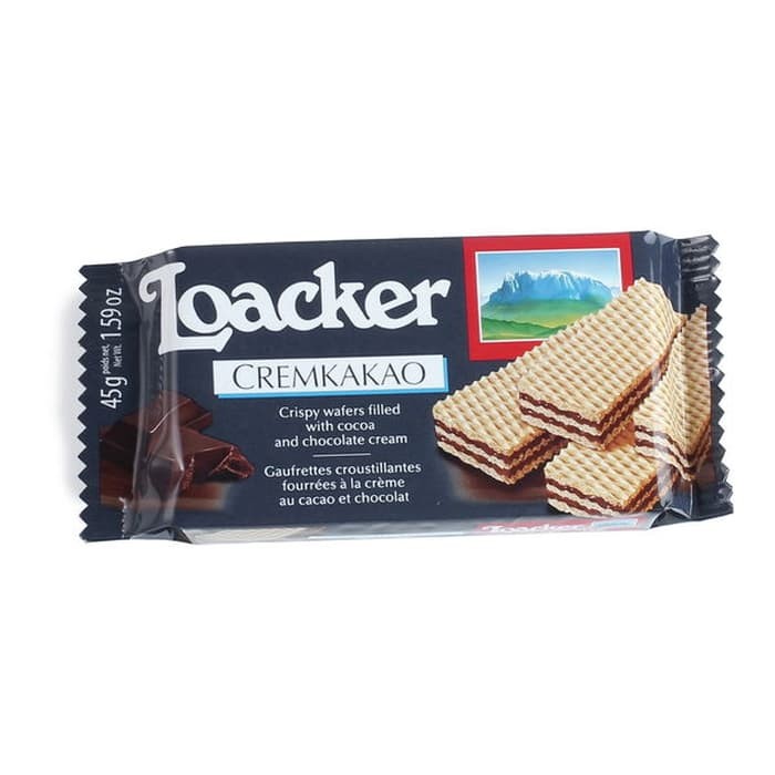 

LOACKER CREAM CACAO 45GR | Snack | Cemilan | Wafer