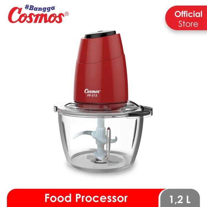 Cosmos FP-313 - Food Processor 1.2 L CHOPPER Penggiling Daging Dan Bumbu