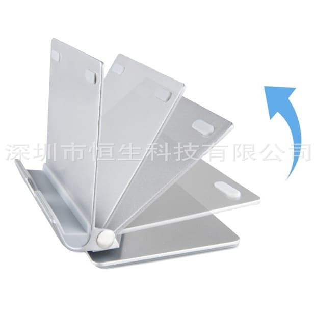 Universal Aluminium Holder for Tablet PC and Smartphone - Silver