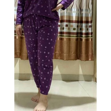 ▲ BAJU TIDUR WANITA SET PP JUMBO RAYON BAHAN KAOS TEBAL DAN MURAH ☝