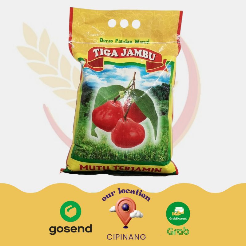 

Pandan Wangi cap Tiga Jambu Beras 5KG, 10KG, 20kg