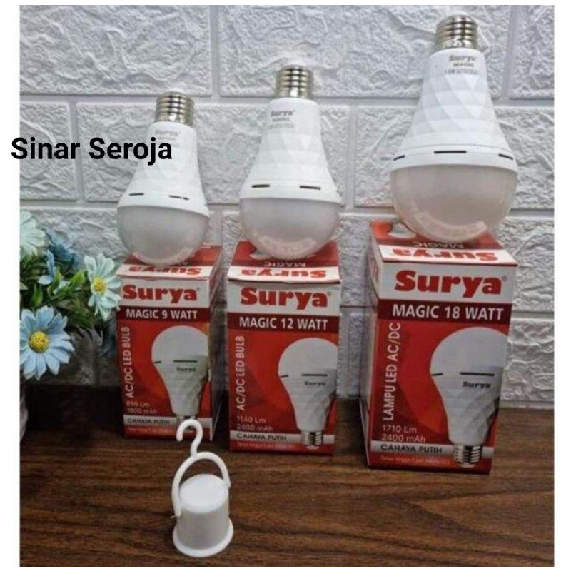 Lampu Emergency SURYA MAGIC 9 Watt 12 Watt 18 Watt