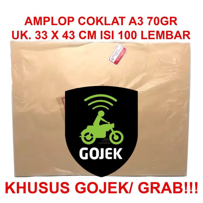 

Amplop Coklat A-3 isi 100lbr