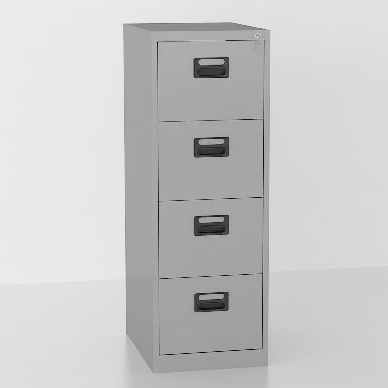 Filing Cabinet 4 Laci, Filling Cabinet 4 Laci VIP Gold Wrn Light Grey