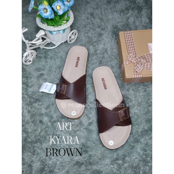 sandal wanita terbaru/ART KYARA/sandal puyuh wanita slop gesper