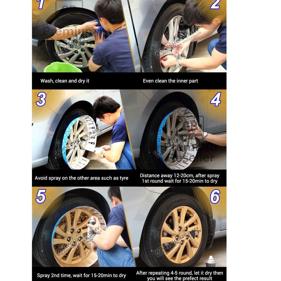 ⅍ Rubber Paint Cat Semprot Velg Body Mobil Deplus X6 ✿