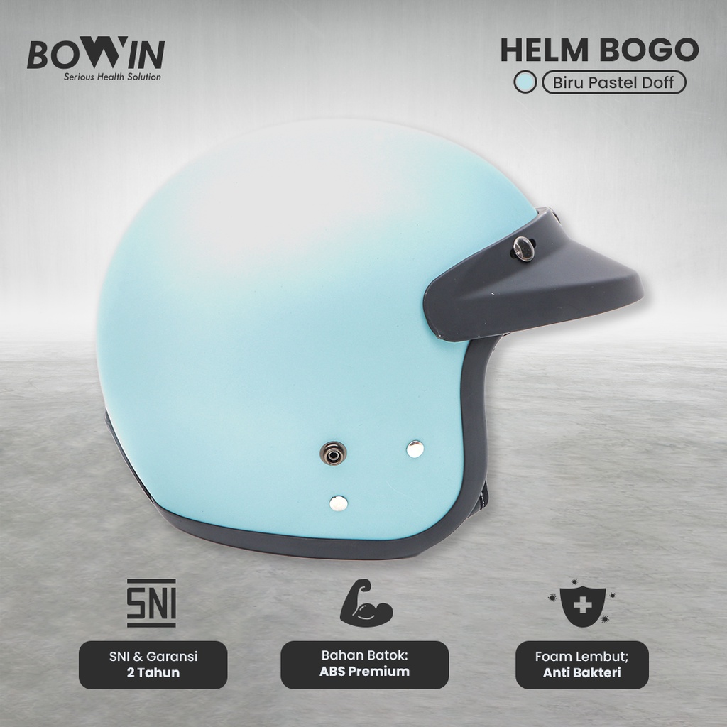 Bowin Helm Bogo Pastel Edition (Helm Standard SNI / Helm Half Face)