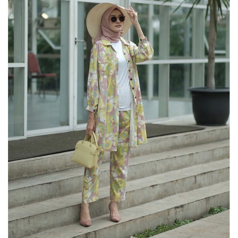 Dear Kinara READY Long Piyama ZINNIA size M