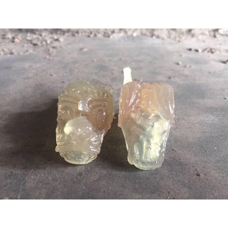 Miniatur barongan putihan/transparan mentahan