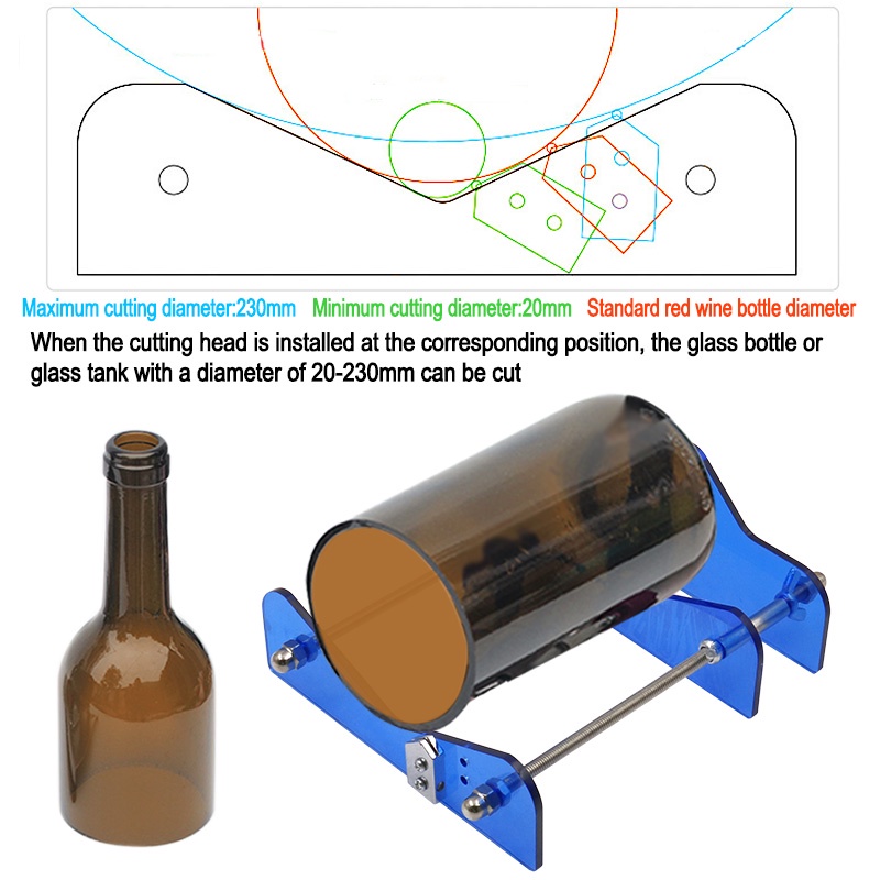 Alat Pemotong Botol Kaca Profesional DIY