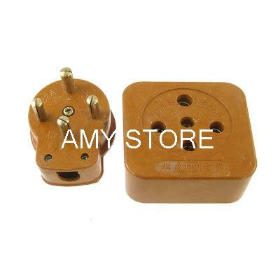 AC 440V 32A Three 3 Phase Four 4 Wire 3P4W Rewireable Industrial Socket Plug Set